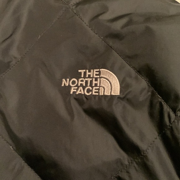 The North Face Puffer Jacket 2in1 Coat Reversible Vintage Black and Pink 550 - Picture 12 of 14